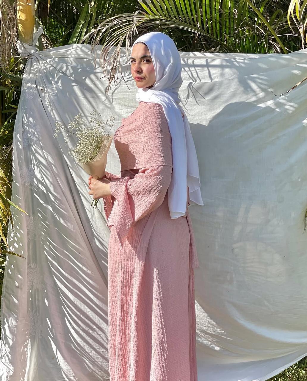 Naya Dress - In powder pink