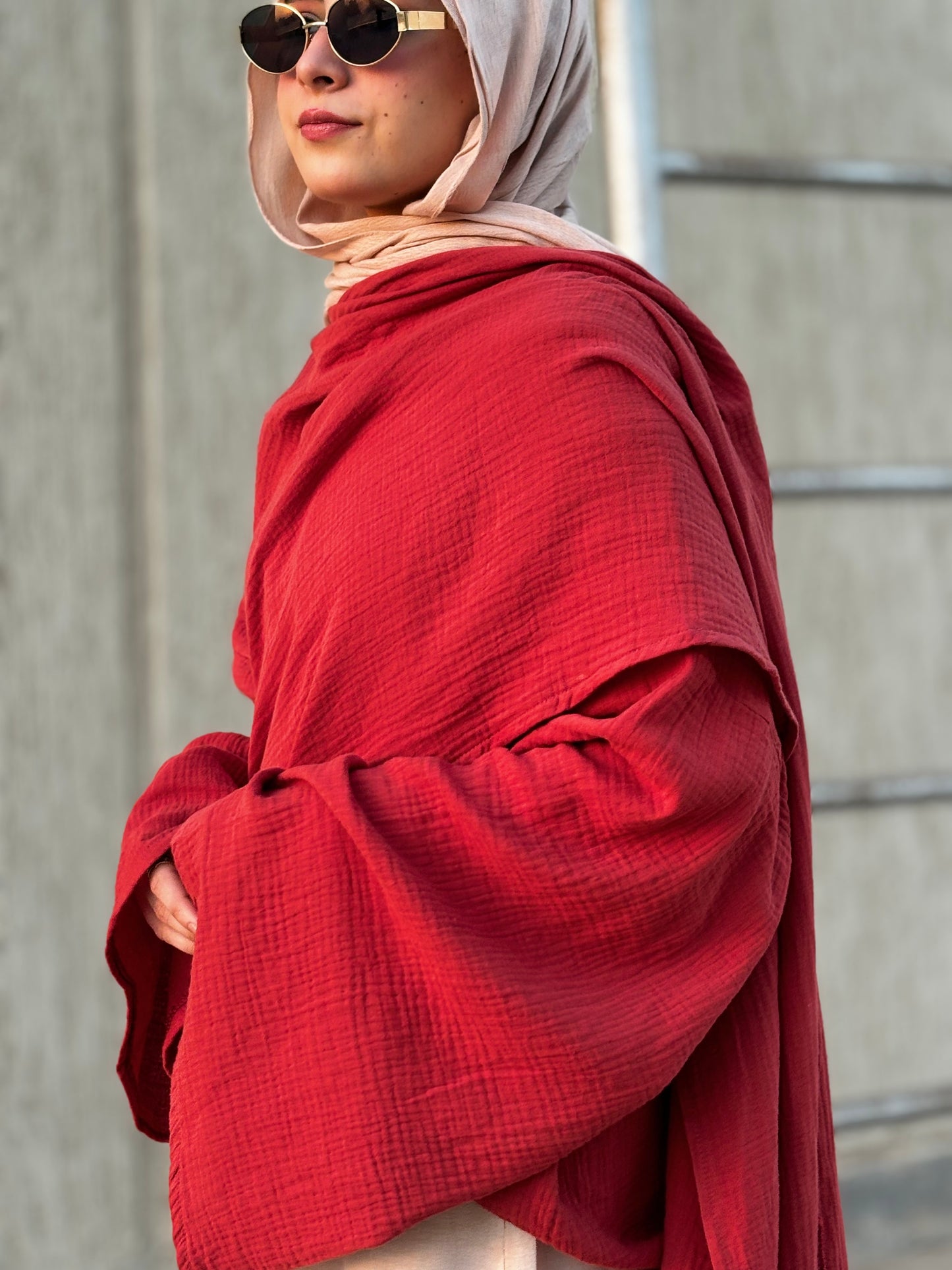 Royal Capped Blouse - Orange