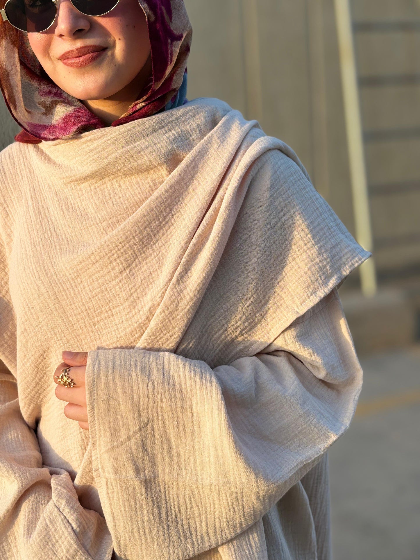 Royal capped blouse - Beige
