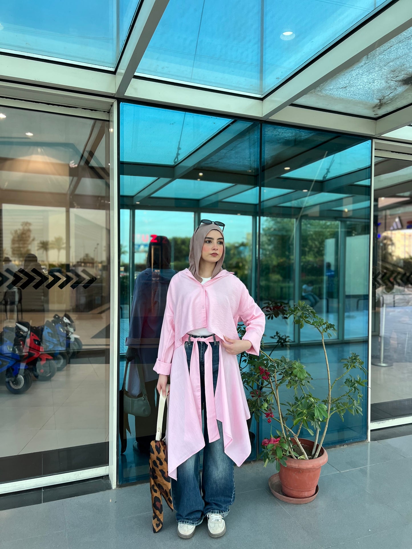 Chill wrap shirt in pink