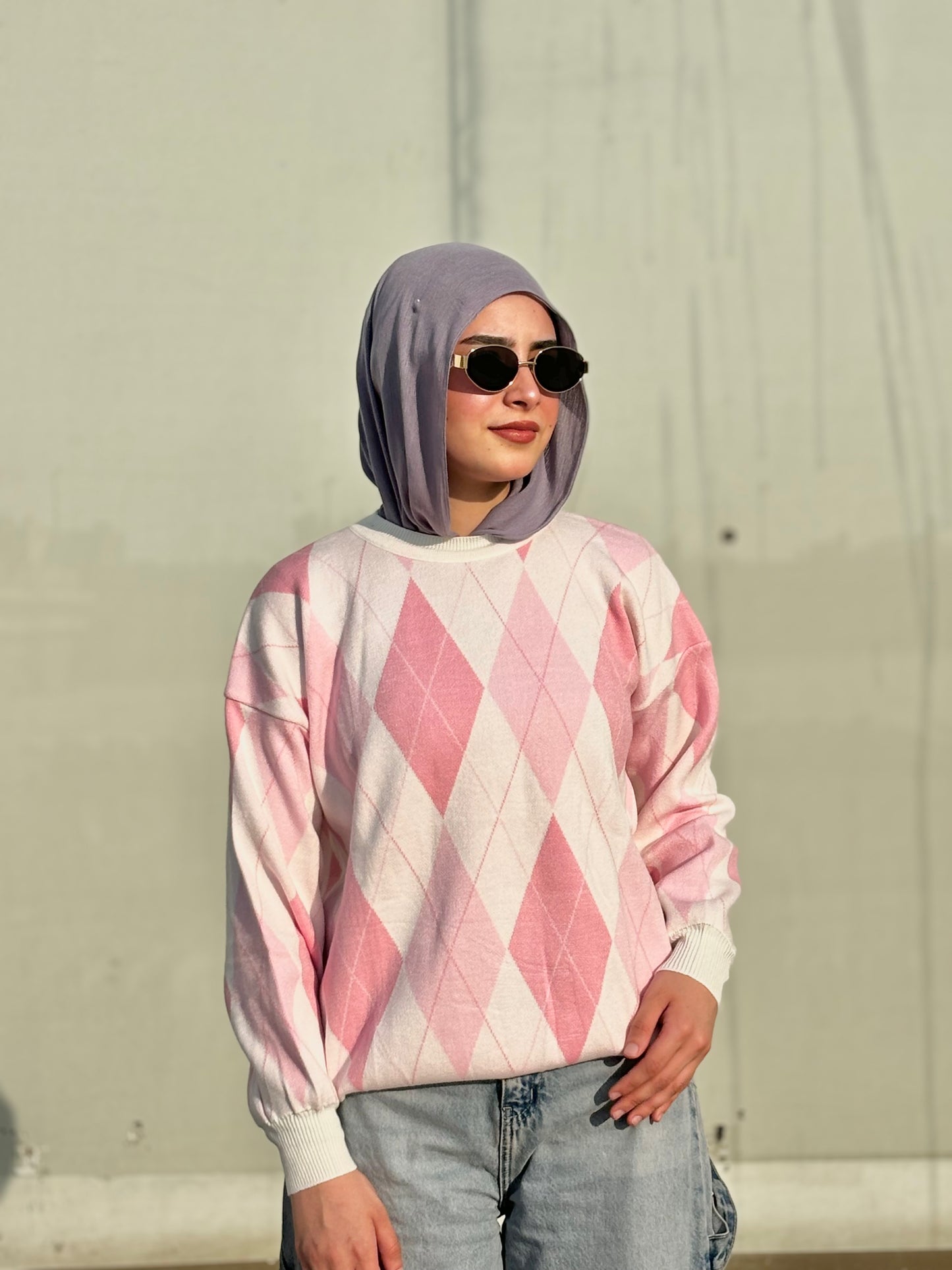 College Girl Sweater - Pink
