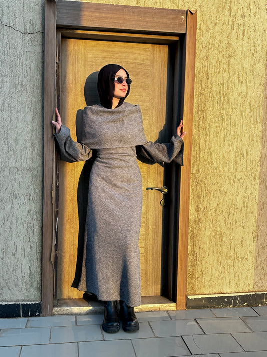 Naya Winter Edition Dress - Gray