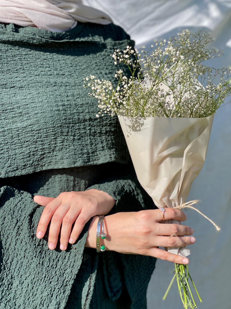 Naya Dress - Dark Green