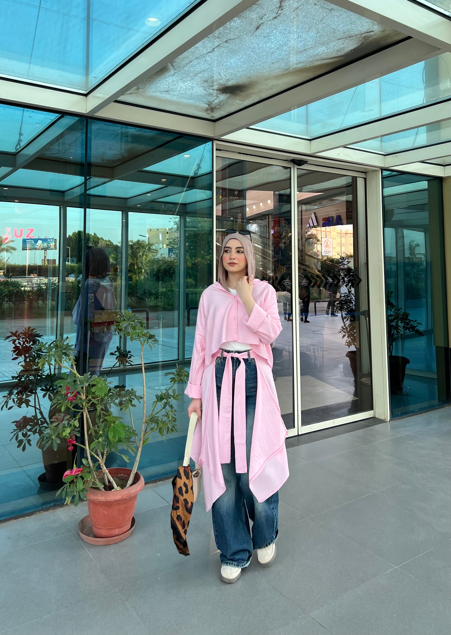 Chill wrap shirt in pink