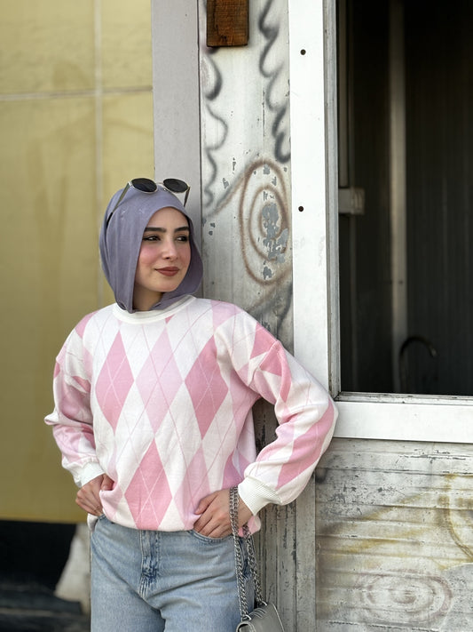 College Girl Sweater - Pink