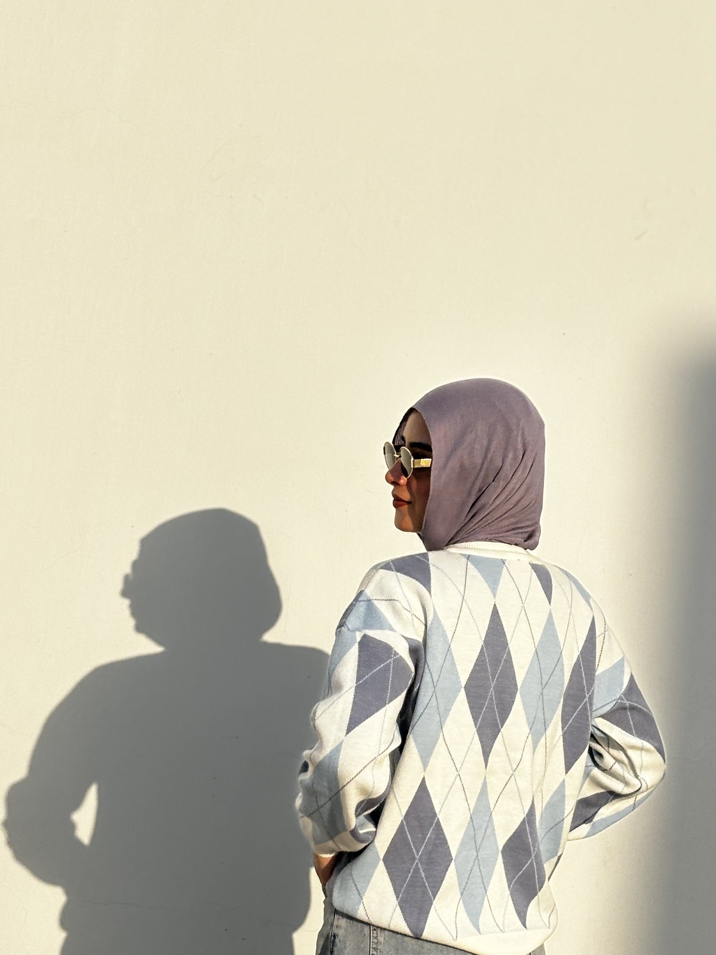 College Girl Sweater - baby blue