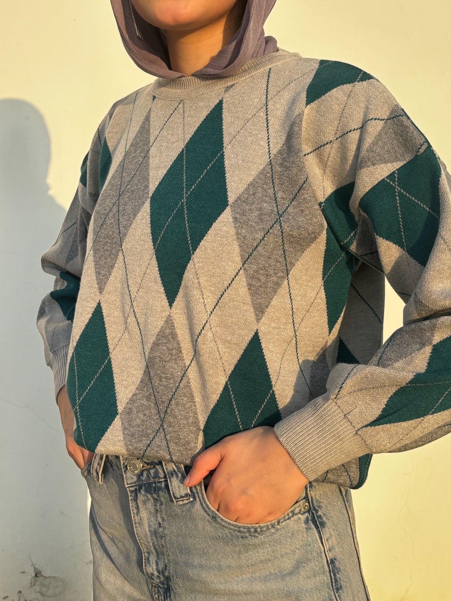 College Girl Sweater - Gray