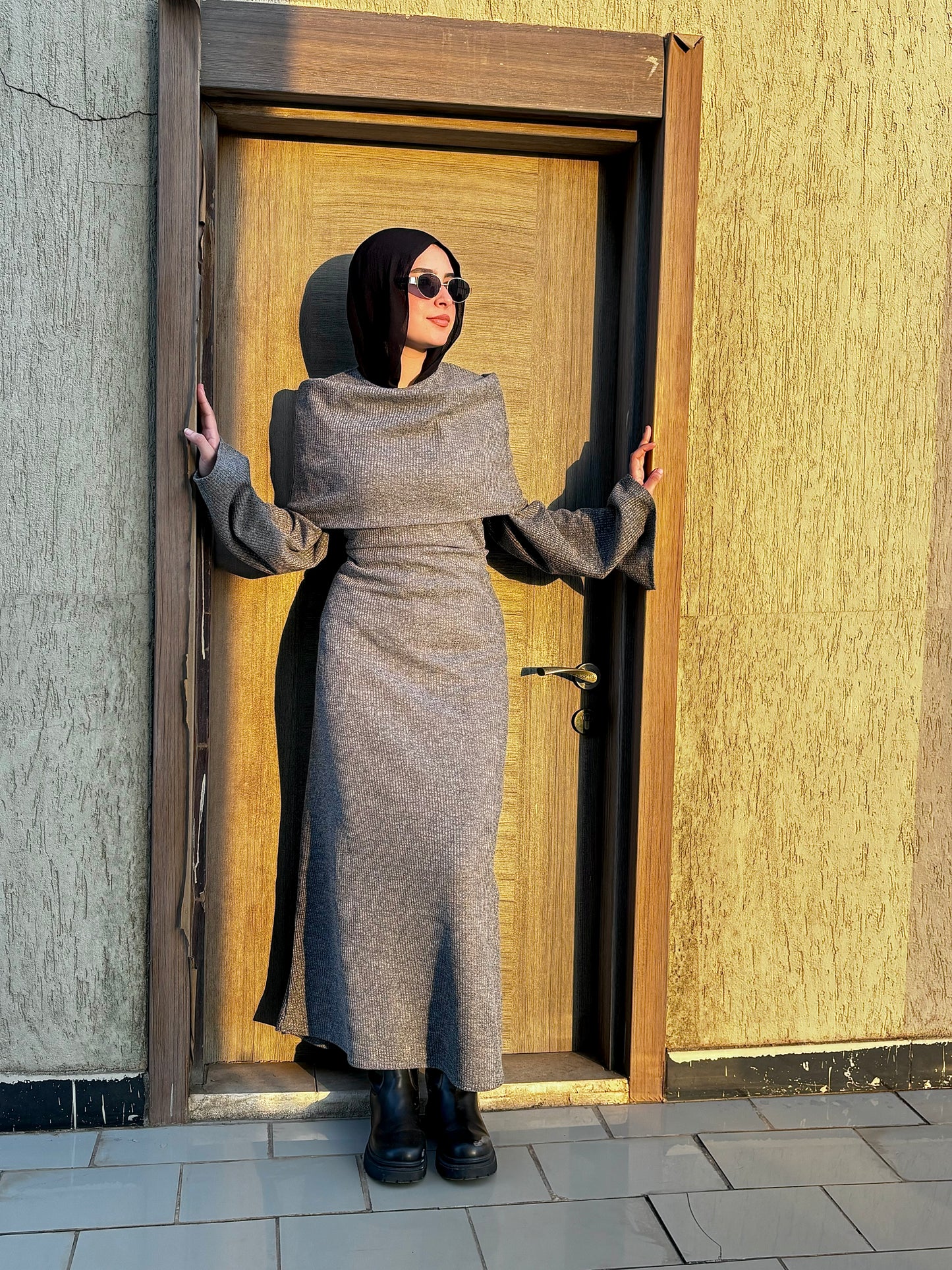 Naya Winter Edition Dress - Gray