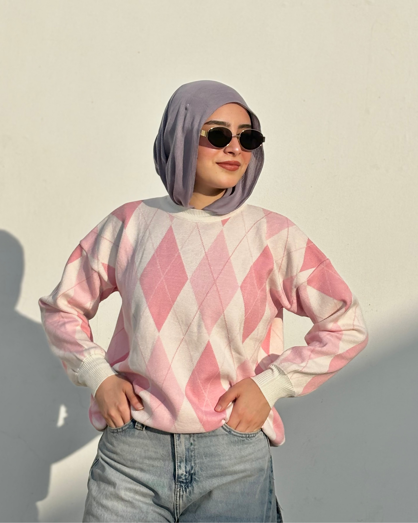 College Girl Sweater - Pink