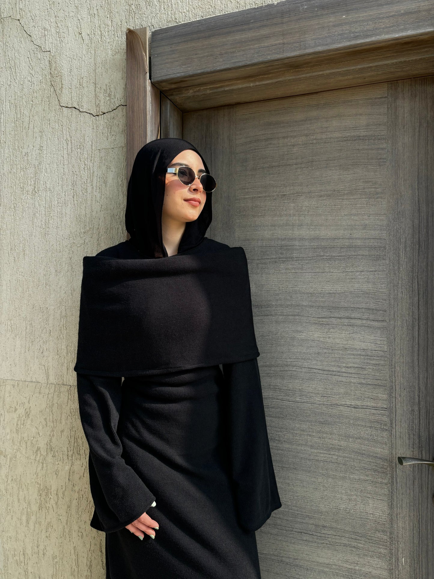 Feminine Noiré Dress in Black