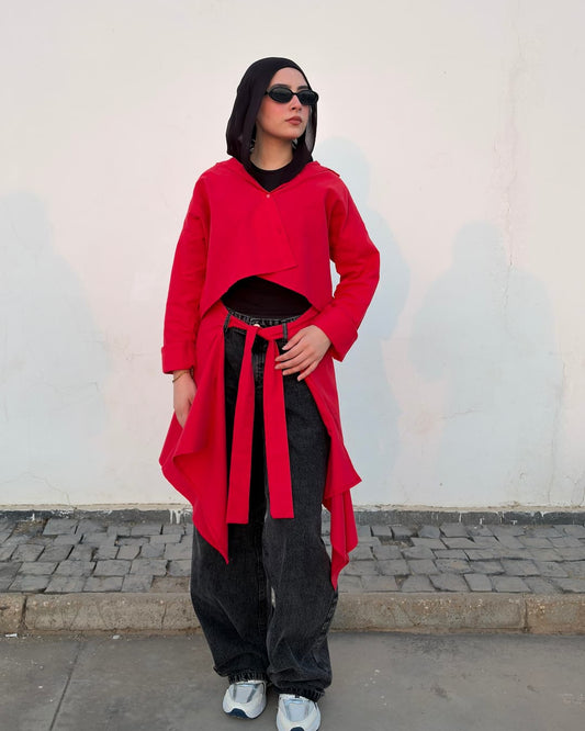 Chill wrap shirt in Red