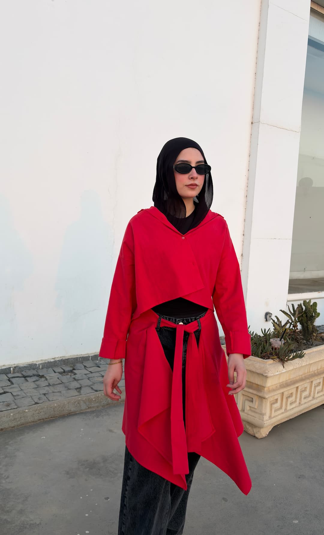 Chill wrap shirt in Red