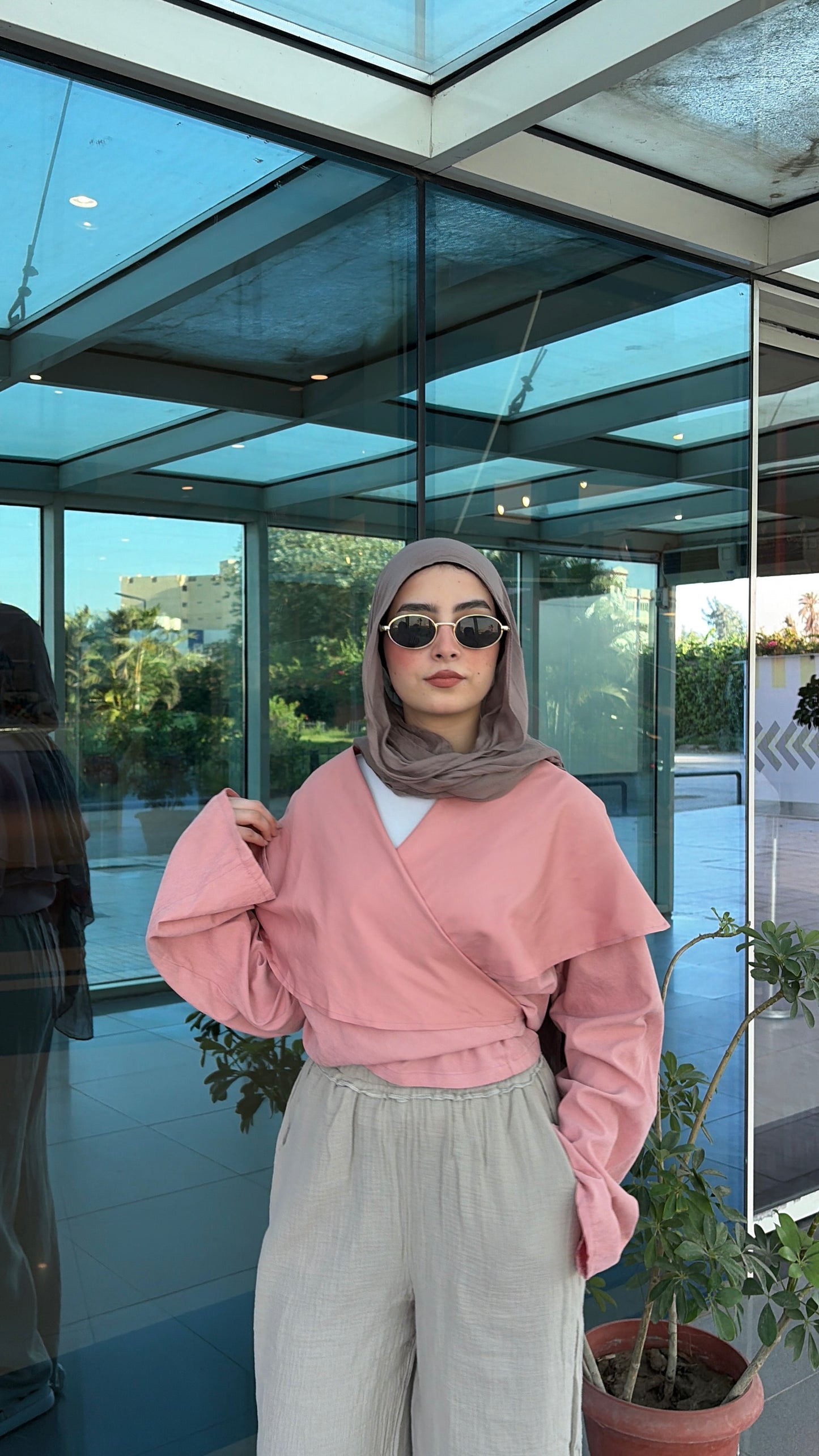 Blush Wrap Top