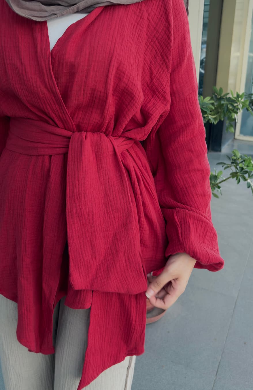Belted Flow Blouse