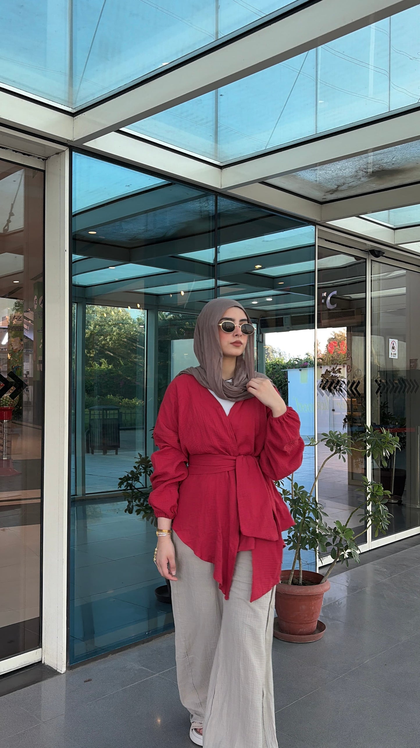 Belted Flow Blouse