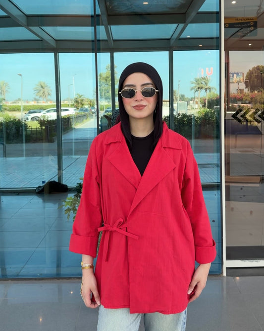 Muse Blazer in Red