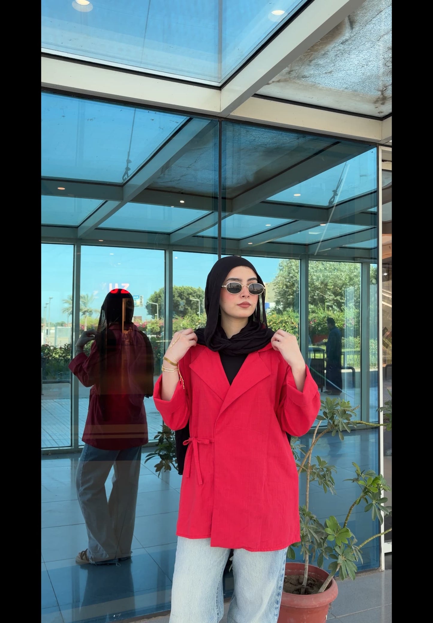 Muse Blazer in Red